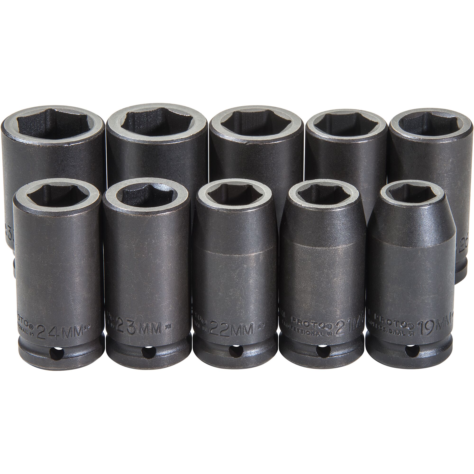 Proto J72100M impact socket set product image / Proto J72100M impact socket set imagen del producto