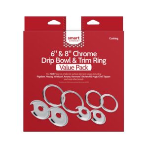 Smart Choice L304501993 Chrome Drip Bowl & Trim Ring Value Pack